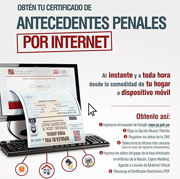 Requisitos para tramitar antecedentes no penales