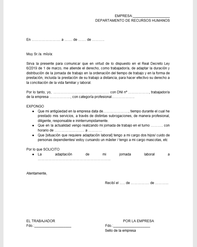Formato oficio de solicitud