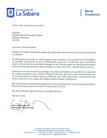 Admisiones universidad de la sabana