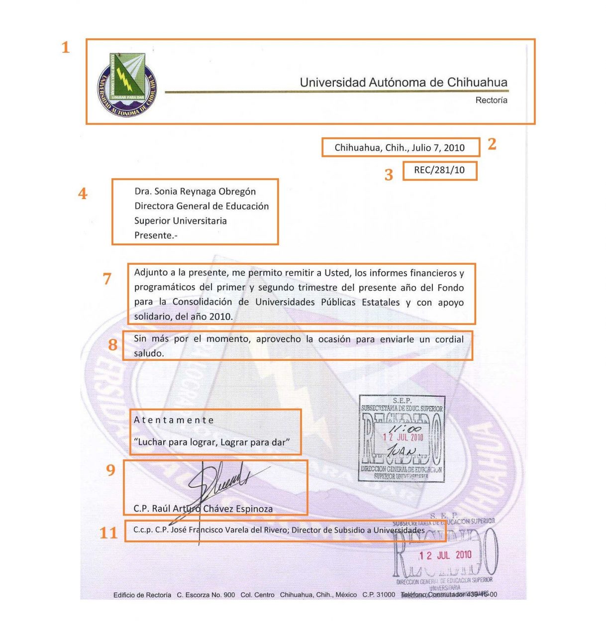 Oficio para solicitar algo