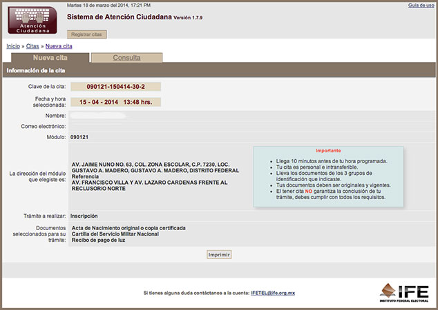 Requisitos para tramitar ife