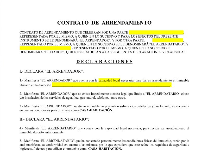 Contrato De Arrendamiento Con Aval Solidario