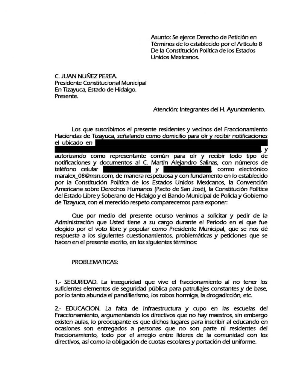 Solicitud De Alumbrado Publico Al Ayuntamiento Actualizado Septiembre 2021