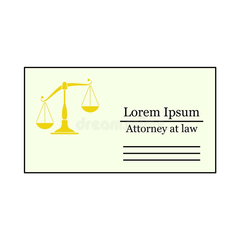 Tarjeta profesional de abogado