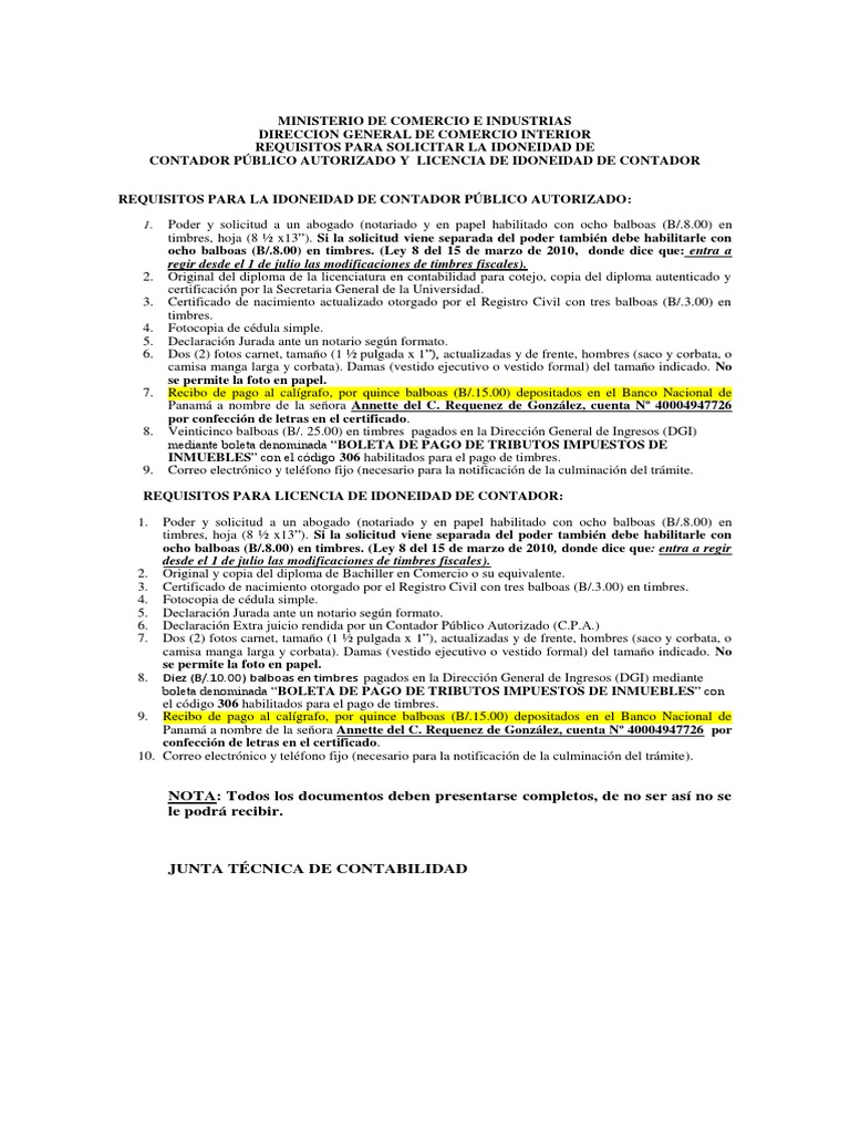 Requisitos para ser contador publico certificado