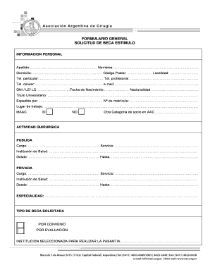 Formato para solicitud de beca