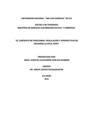 Contrato de fideicomiso ejemplo