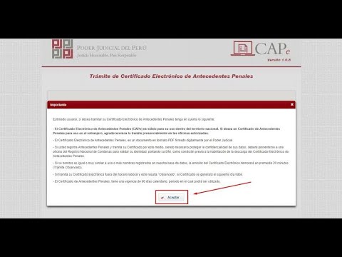 Tramite de no antecedentes penales