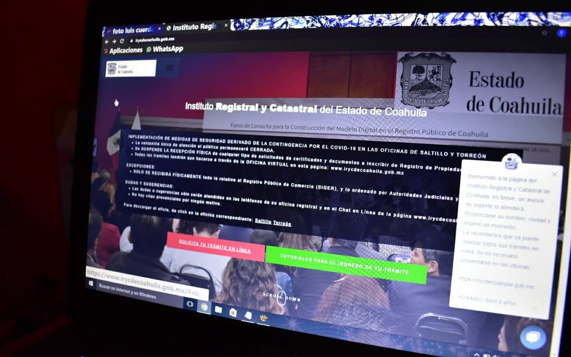 Registro publico de coahuila