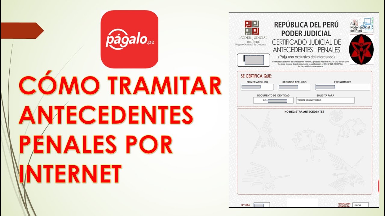 Como tramitar los antecedentes no penales