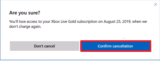 Desactivar renovacion automatica xbox