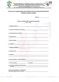 Cedula de inscripcion