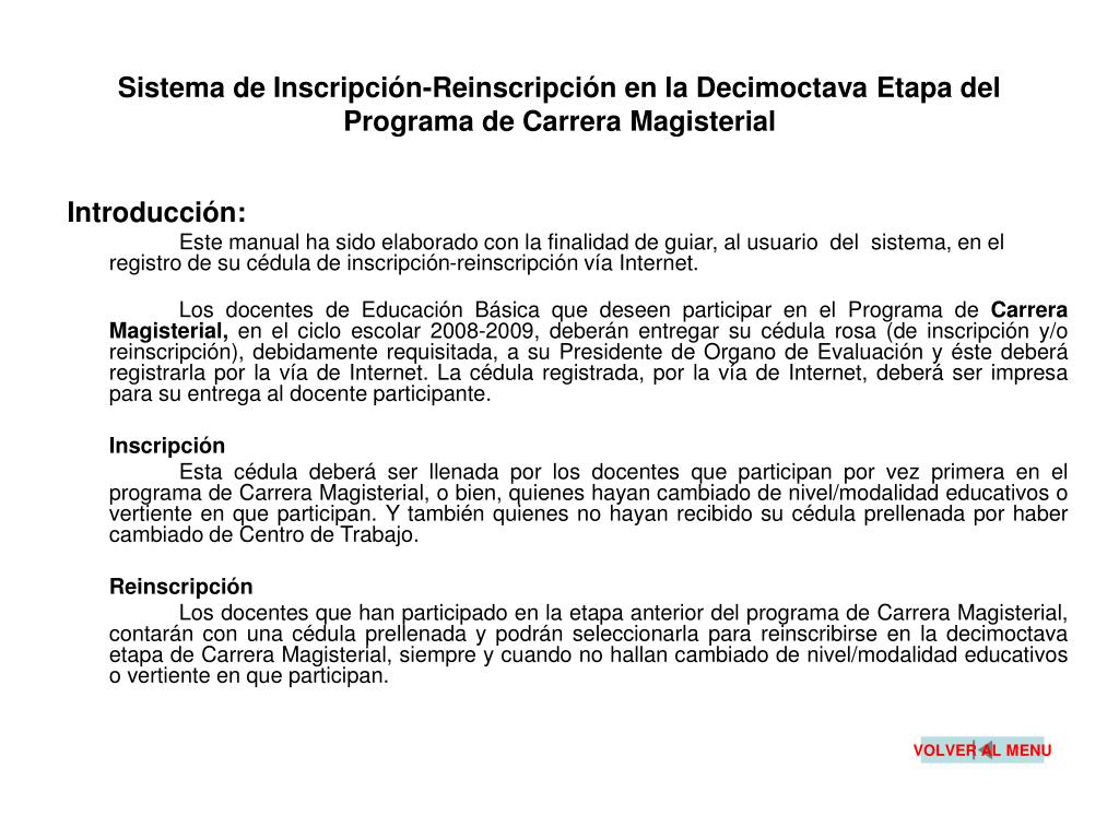 Inscripción-reinscripción