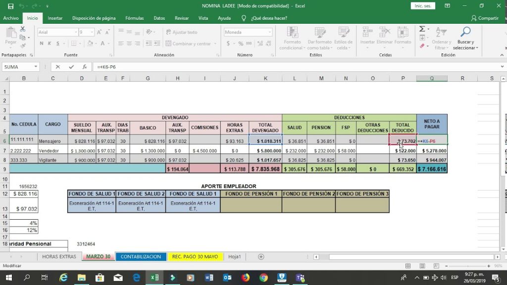 Plantilla De Nomina En Excel 2022 Como Hacer Una Nomina En Excel Images