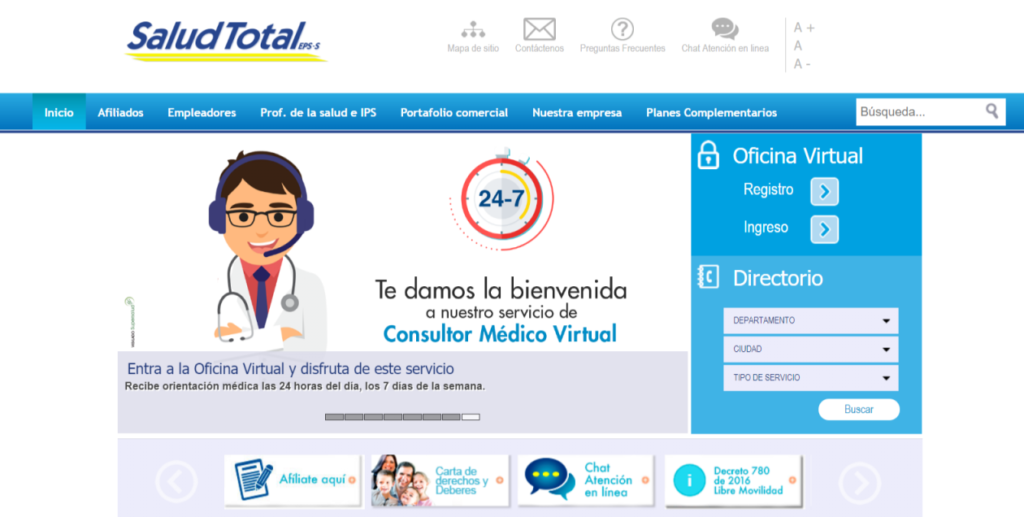 Como saber si estoy afiliada a salud total