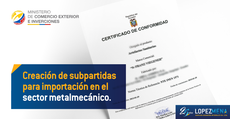 Certificado de conformidad
