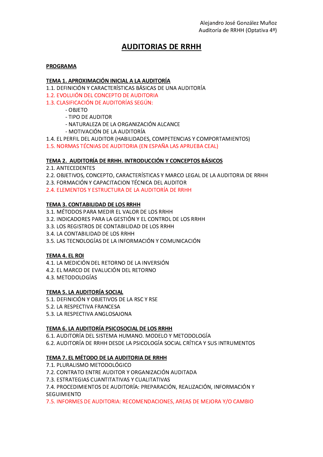 Contrato de auditoria ejemplo