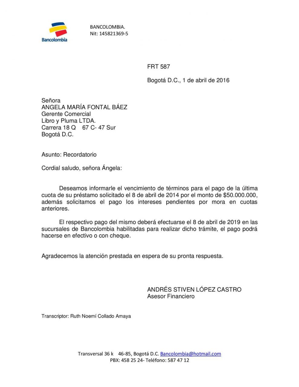 Como solicitar un credito en bancolombia