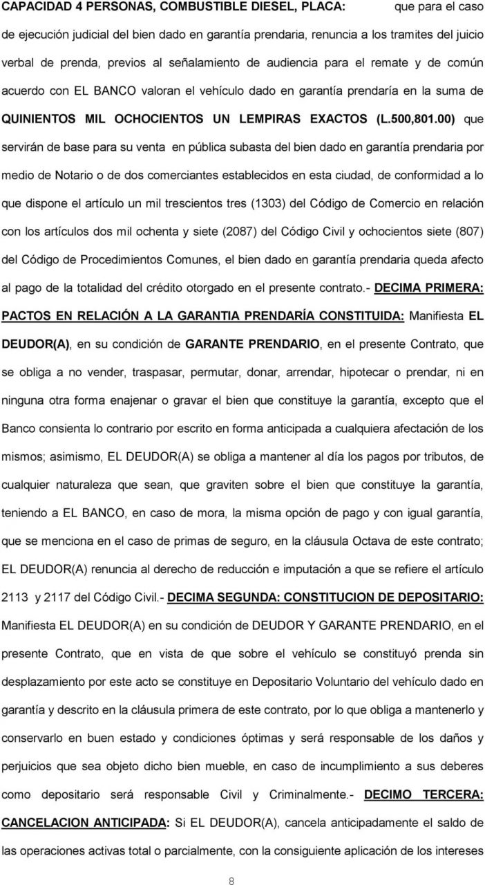 Contrato de credito simple entre particulares