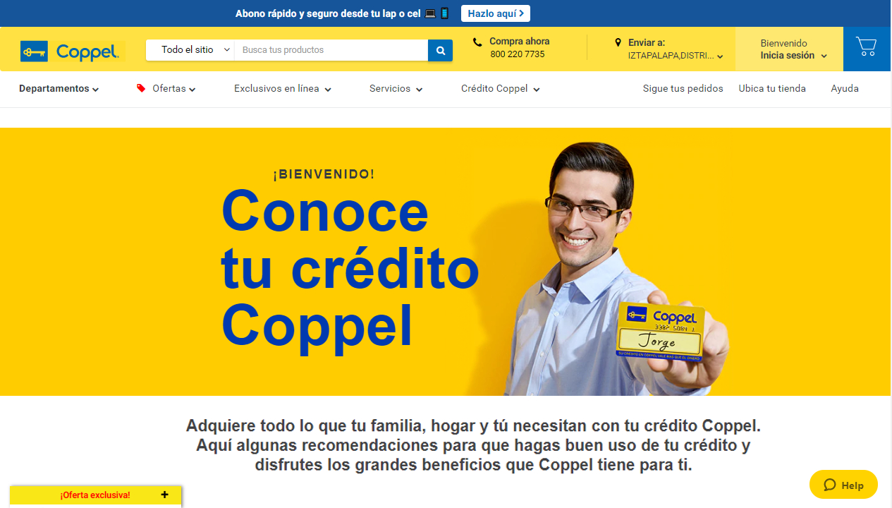 Cual es el pago inicial en coppel