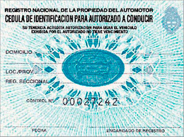 Tarjeta rosa tramite