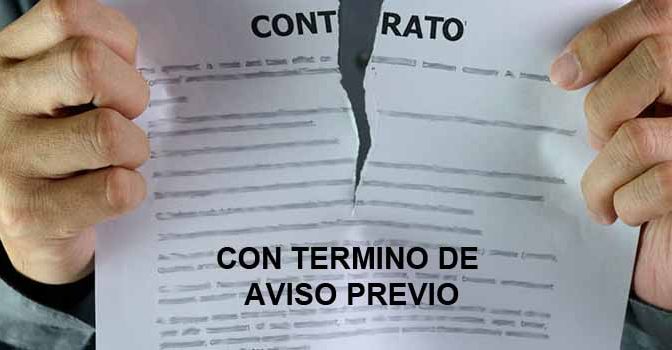 Rescisión de contrato de trabajo