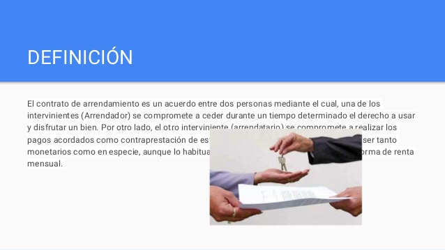 Definicion de contrato de arrendamiento