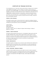 Contrato eventual de trabajo