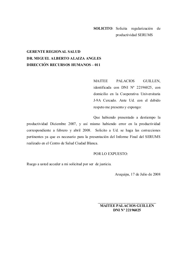 Solicitud de regularizacion y correccion de datos personales del asegurado