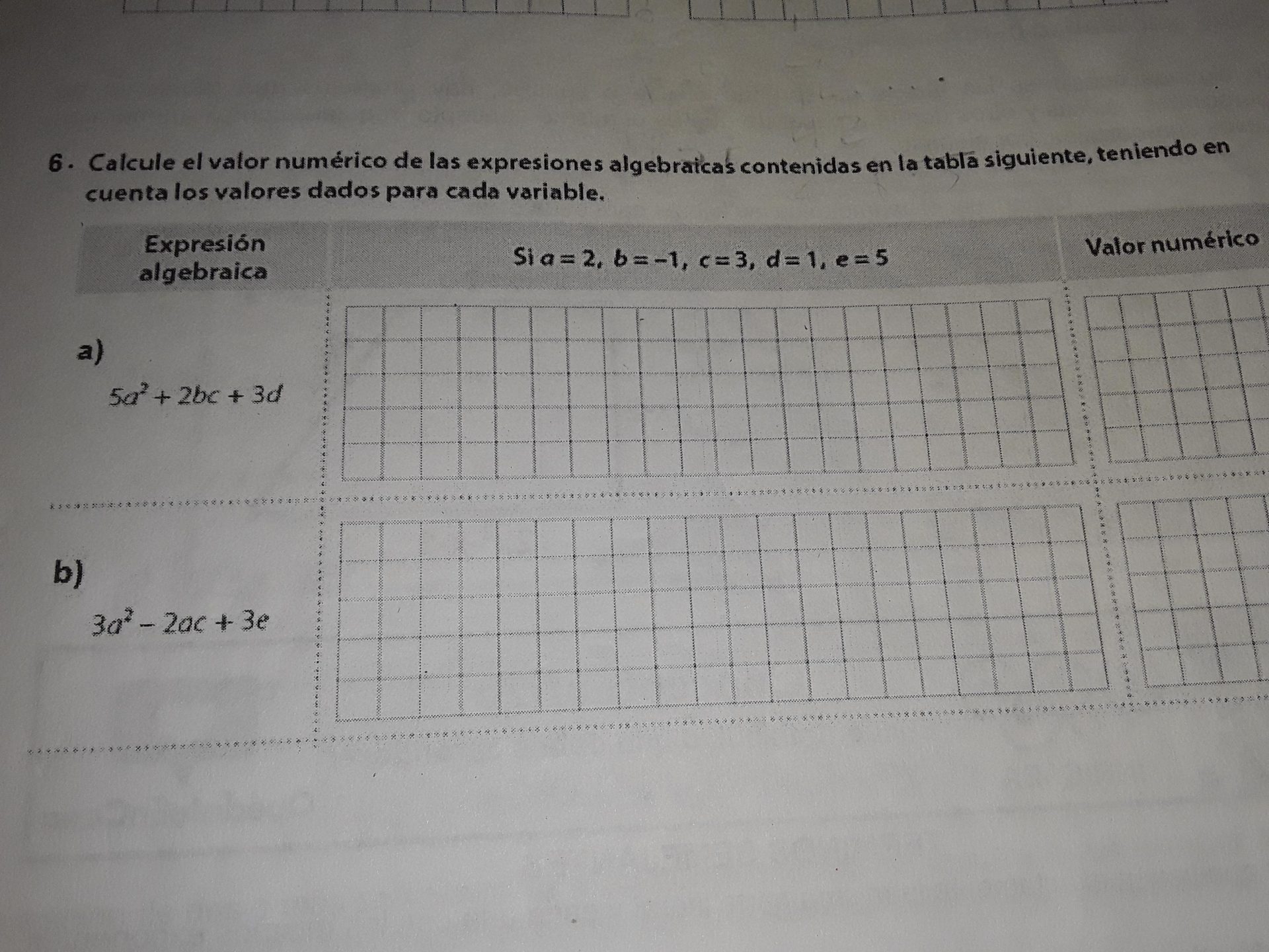 Cuenta de valores