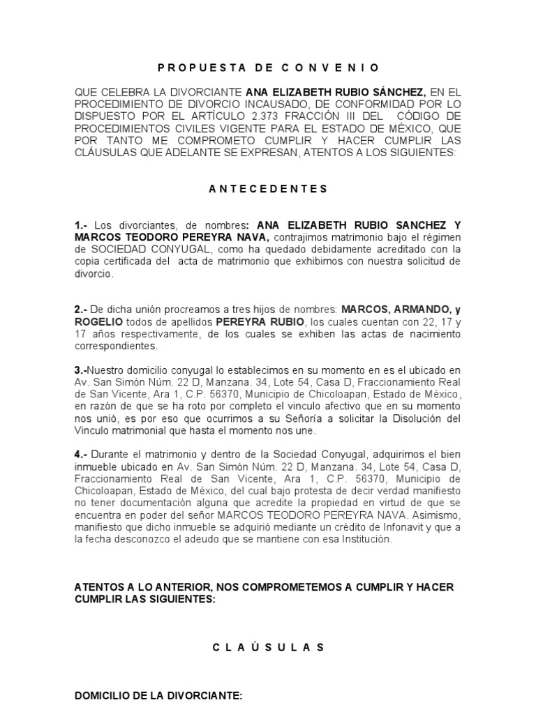 Solicitud de matrimonio estado de mexico