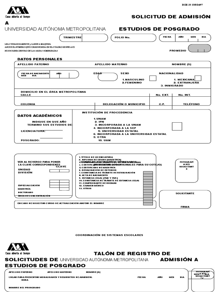 Comprobante de registro uam