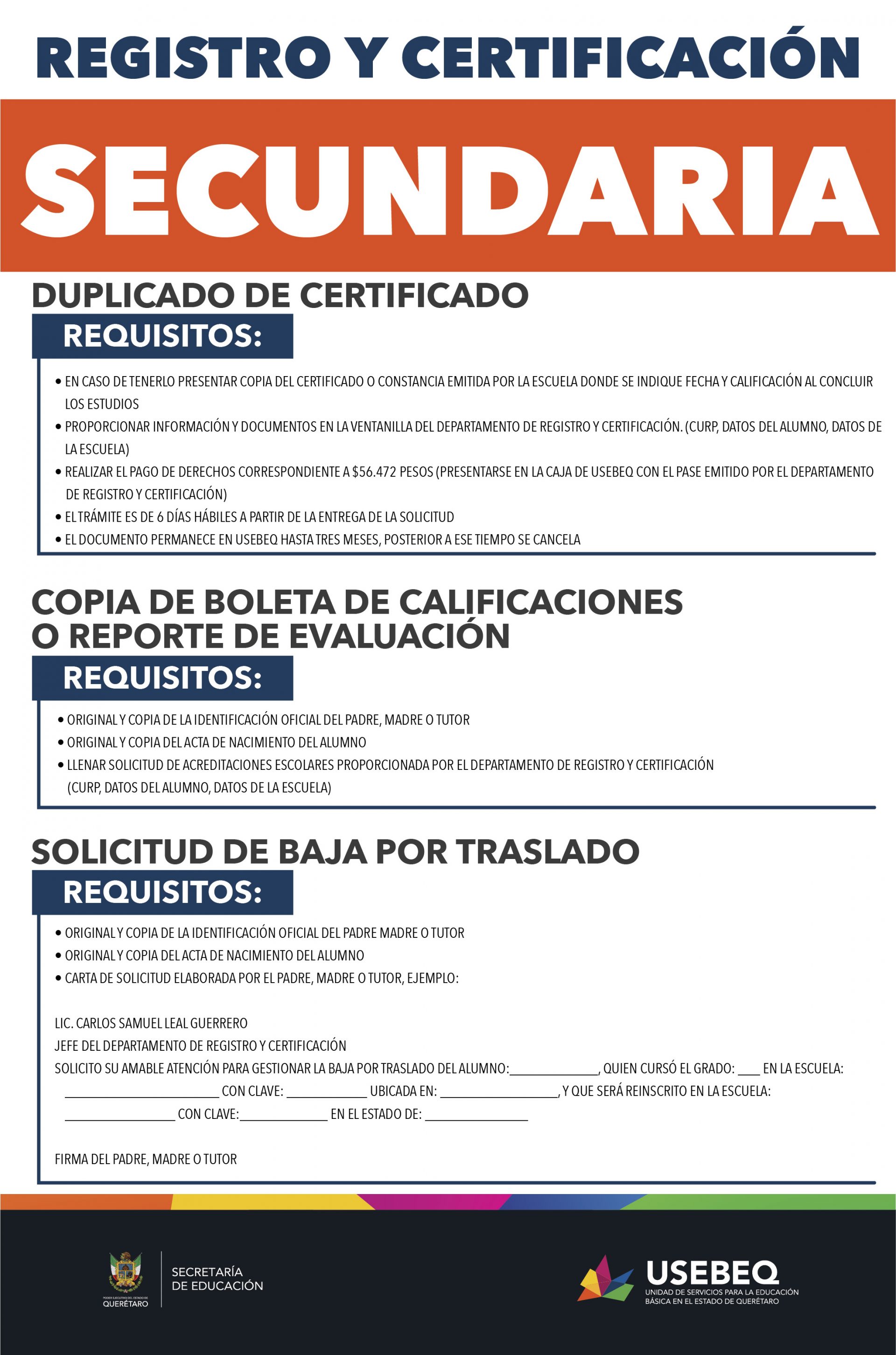 Tramitar certificado de secundaria en linea
