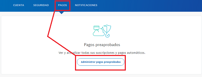 Pago preaprobado paypal