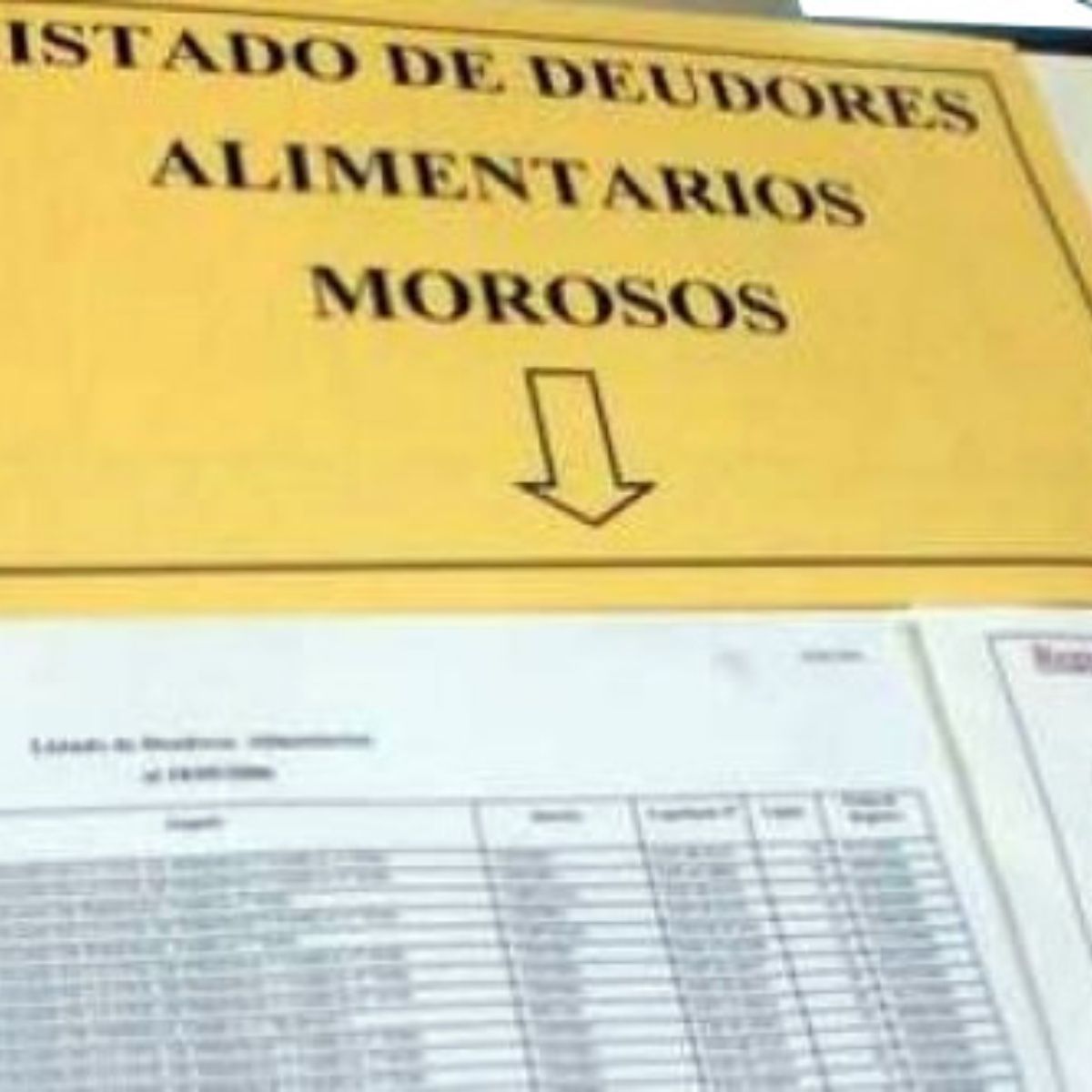 Certificado de deudores alimentarios morosos