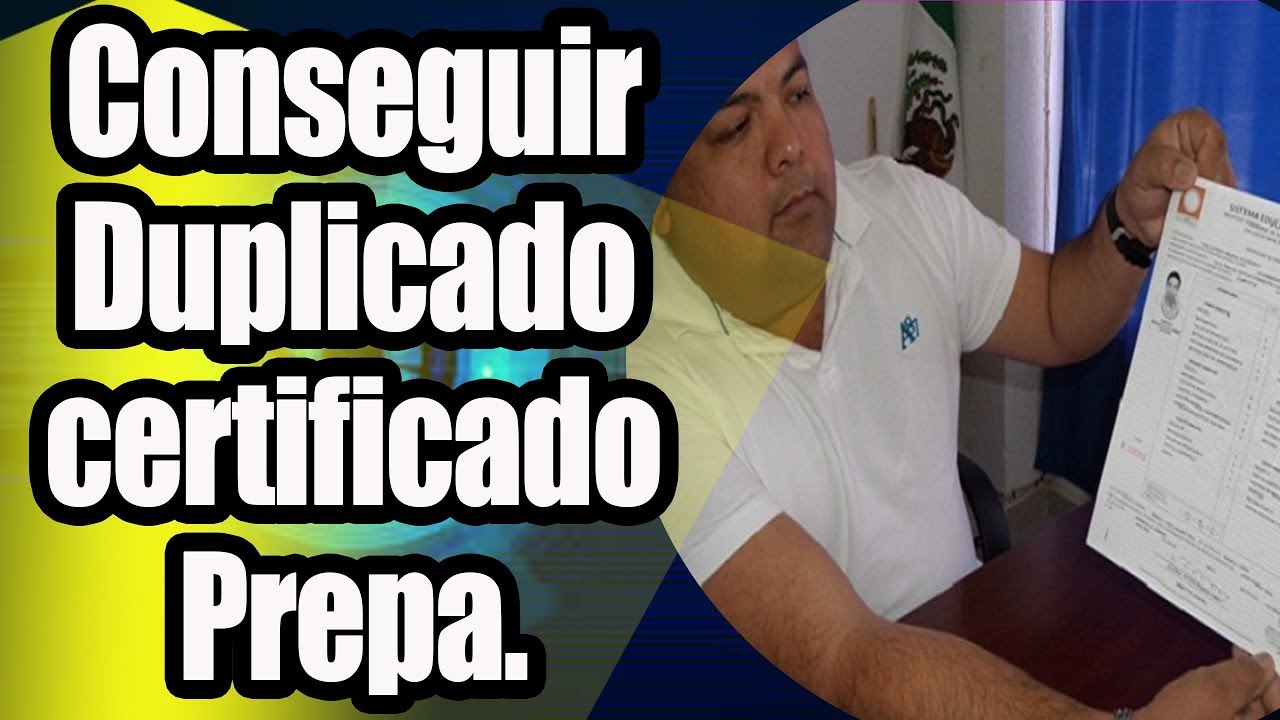 Certificado de preparatoria conalep
