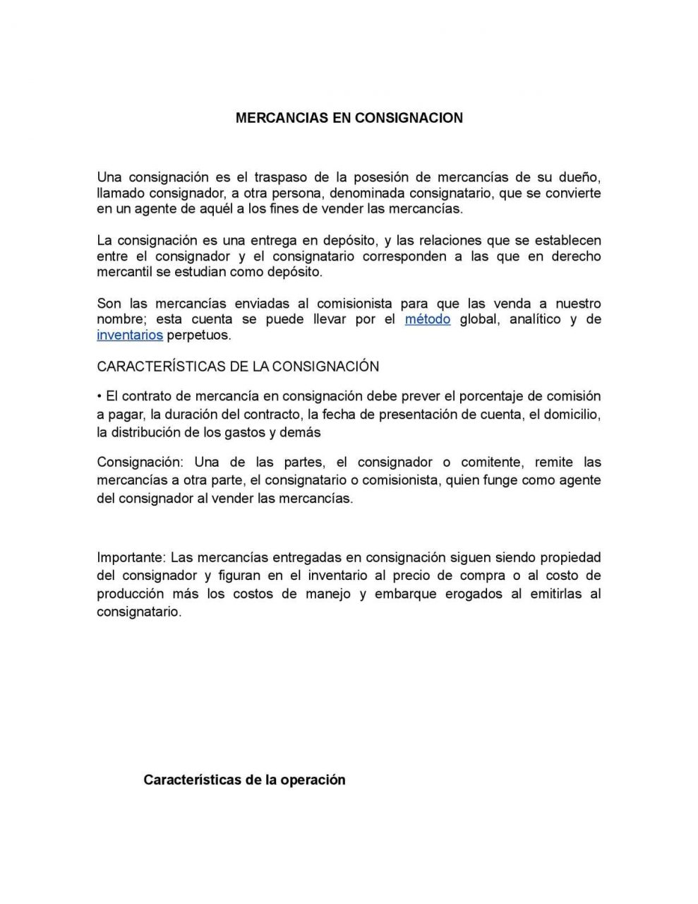 Contrato de deposito mercantil caracteristicas