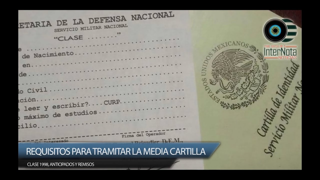 Tramitar cartilla militar 2016