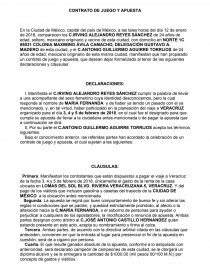 Contrato de juegos y apuestas