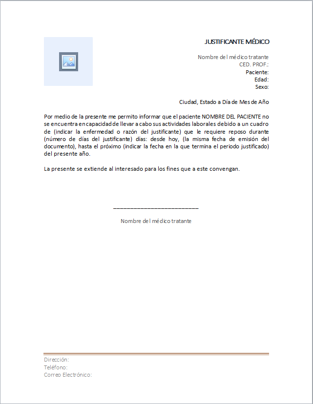 Formato certificado medico escolar