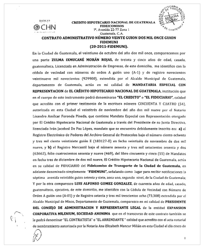 Contrato de fideicomiso formato