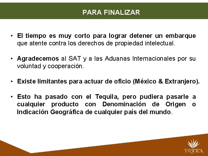 Certificado de origen del tequila