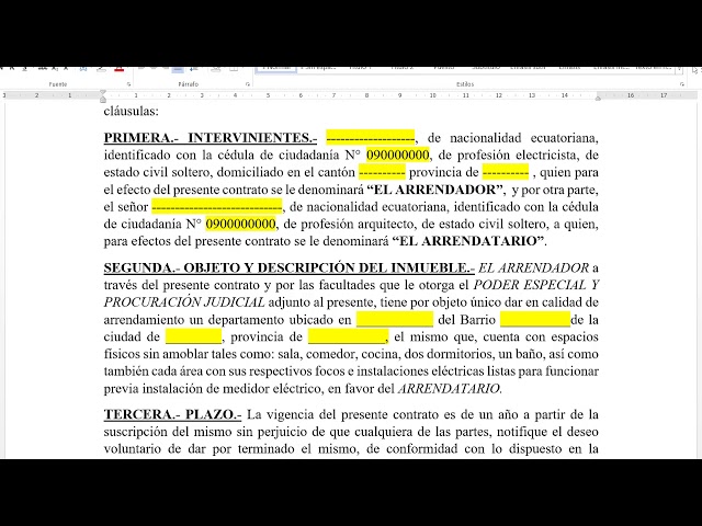 Contrato de arrendamiento de local comercial simple