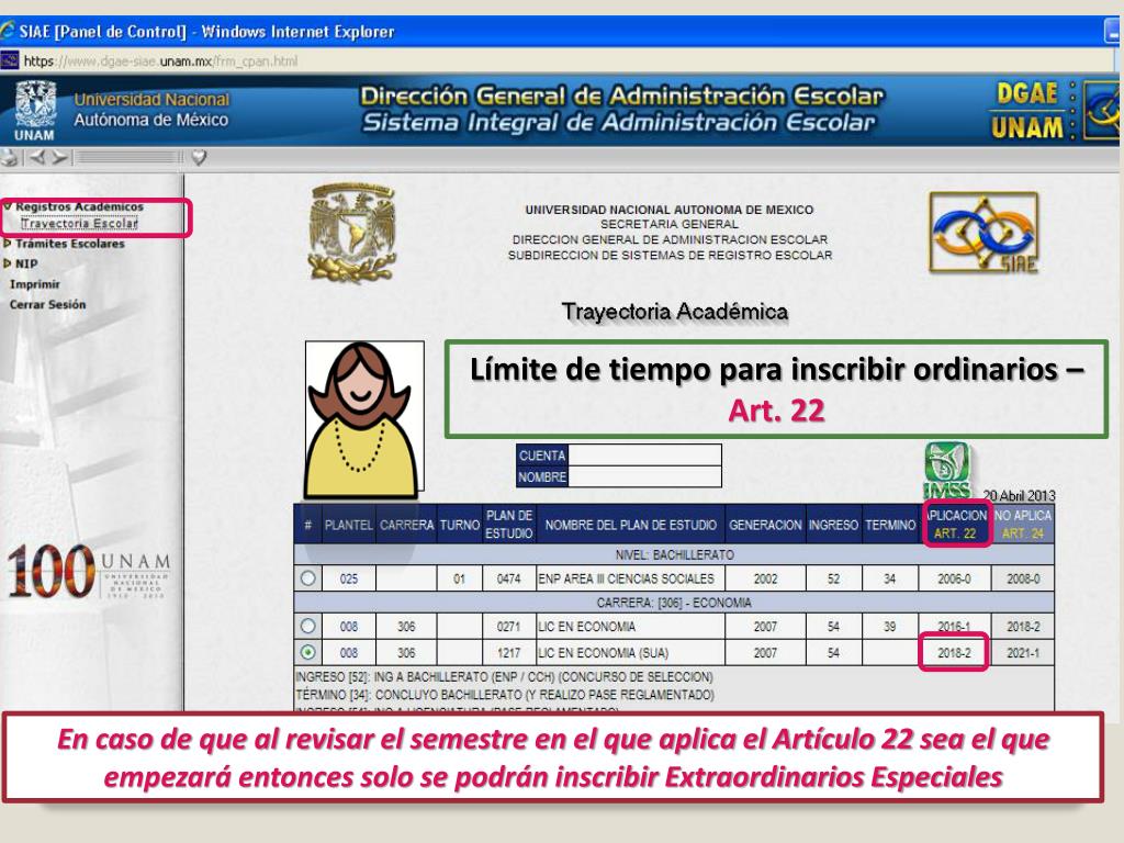 Comprobante de inscripcion cch