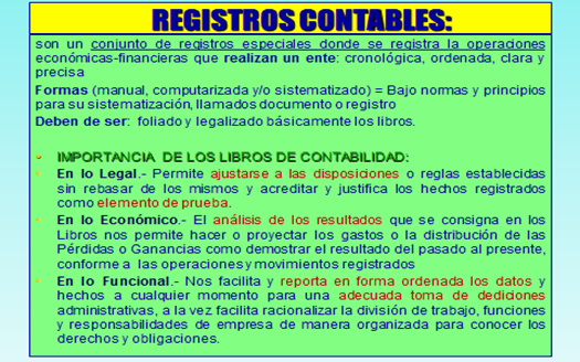 Metodos de registro contable