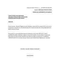 Carta de solicitud de beca ejemplo