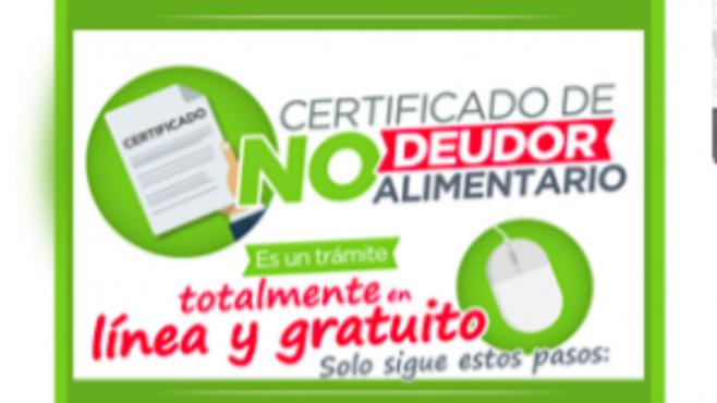 Certificado expedido por la unidad de registro de deudores alimentarios morosos