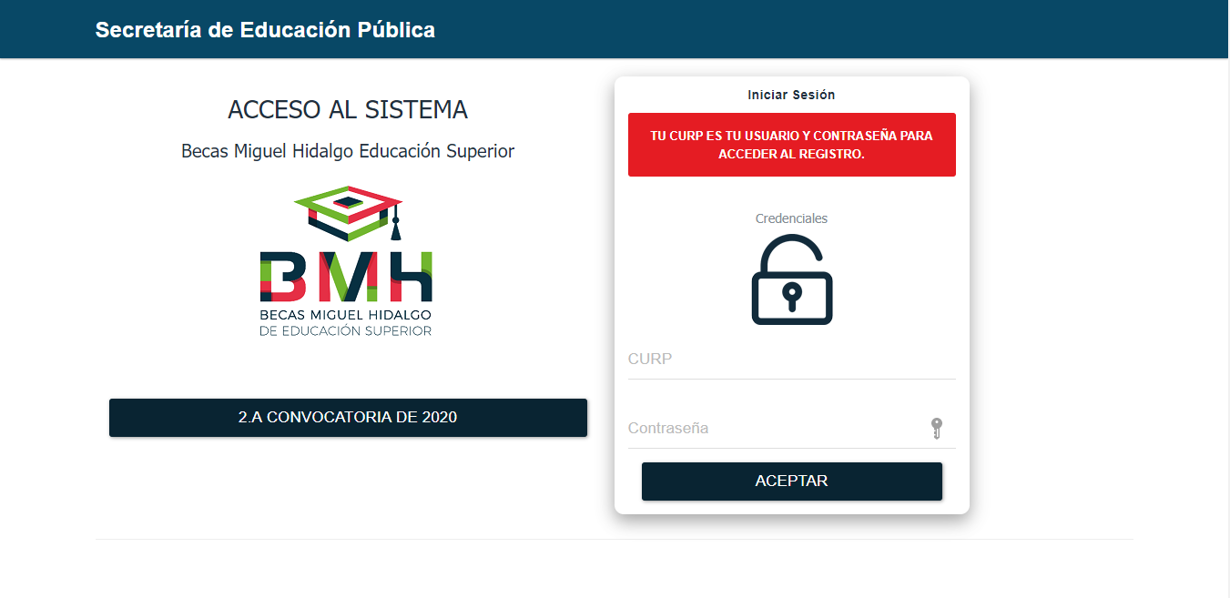 Beca miguel hidalgo 2020 registro
