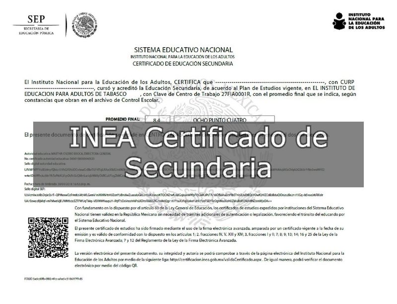 Formato de certificado de preparatoria pdf