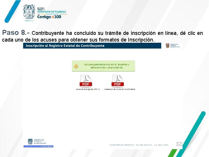 Inscripción al registro estatal de contribuyentes